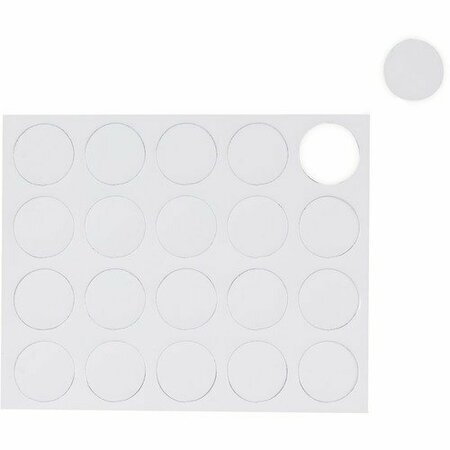 BI-SILQUE MAGNETS, CIRCLES, 20PK, WH, 20PK BVCFM1618